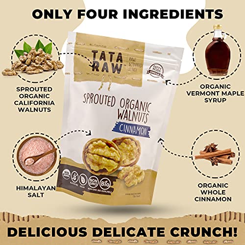 SPROUTED ORGANIC WALNUTS - CINNAMON