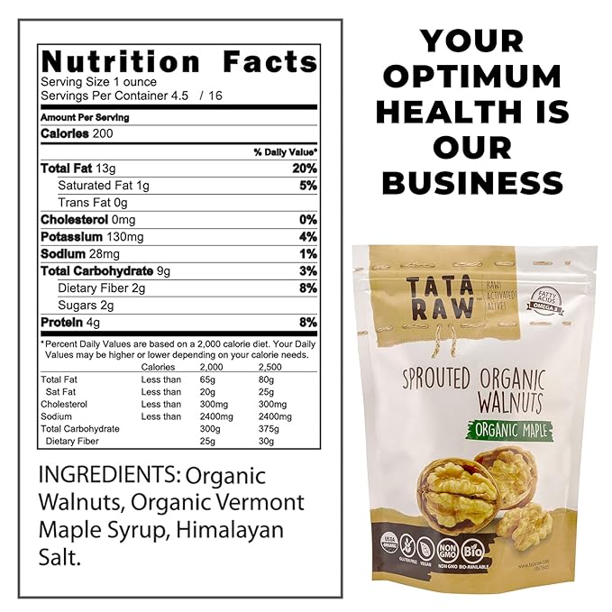 SPROUTED ORGANIC MAPLE WALNUTS