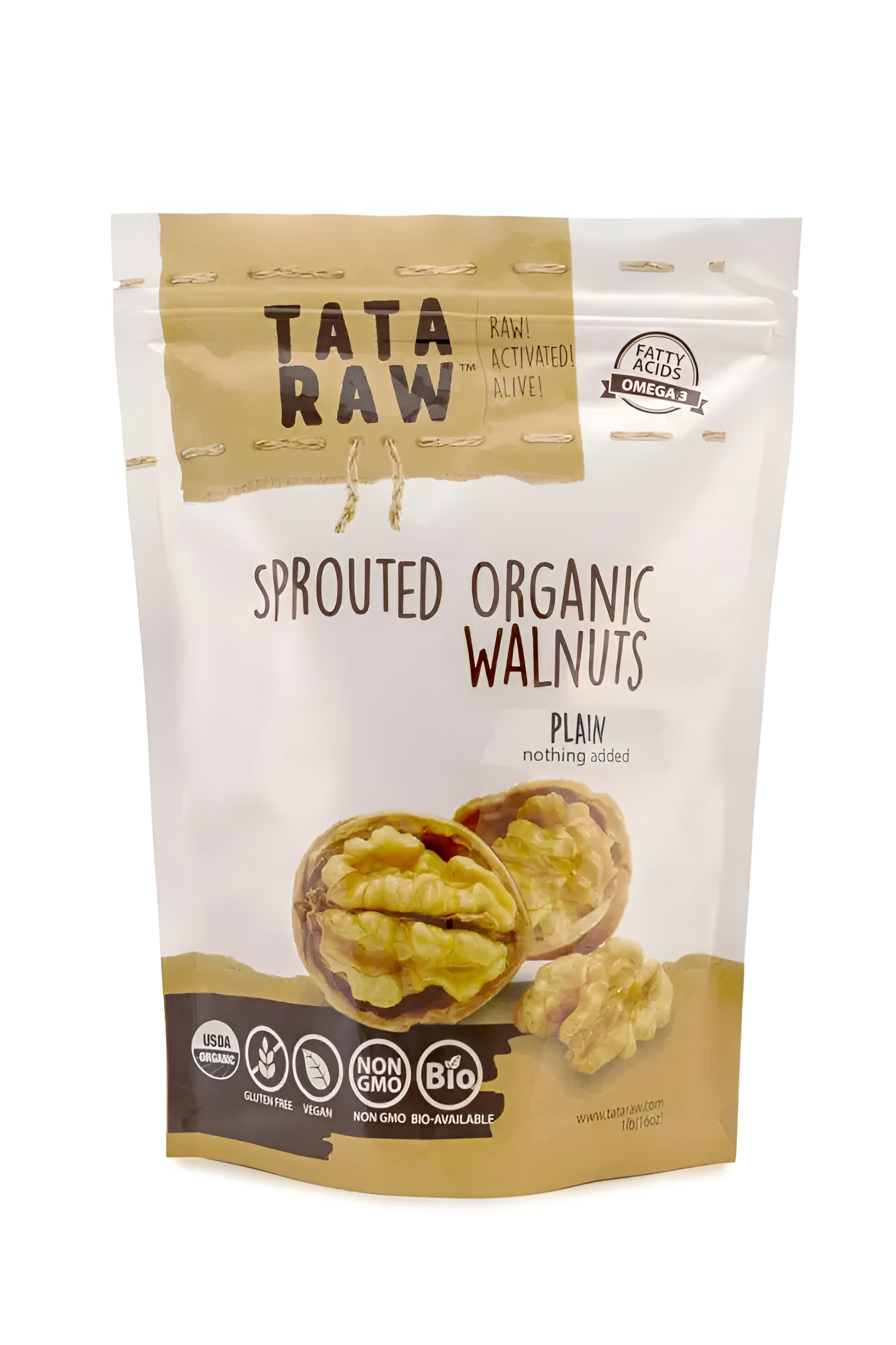 SPROUTED ORGANIC WALNUTS - PLAIN - NOTHING ADDED