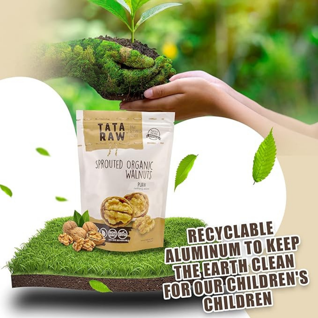 SPROUTED ORGANIC WALNUTS - PLAIN - NOTHING ADDED