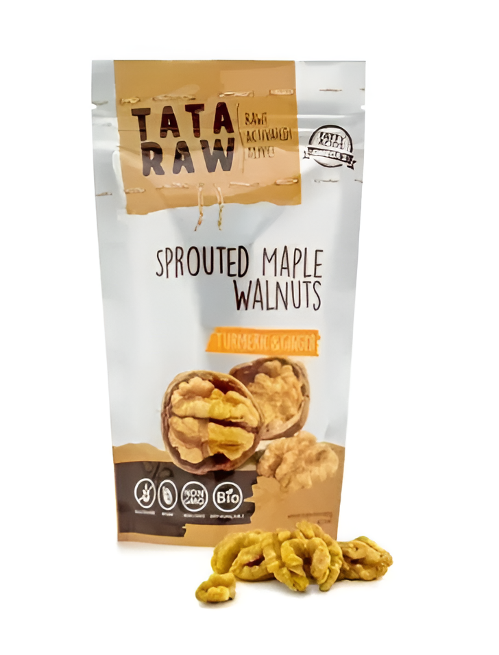 SPROUTED ORGANIC MAPLE WALNUTS - TURMERIC & GINGER