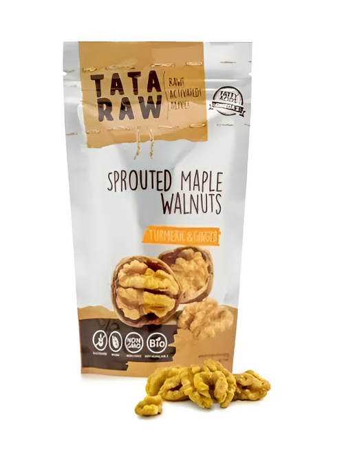 SPROUTED ORGANIC MAPLE WALNUTS - TURMERIC & GINGER